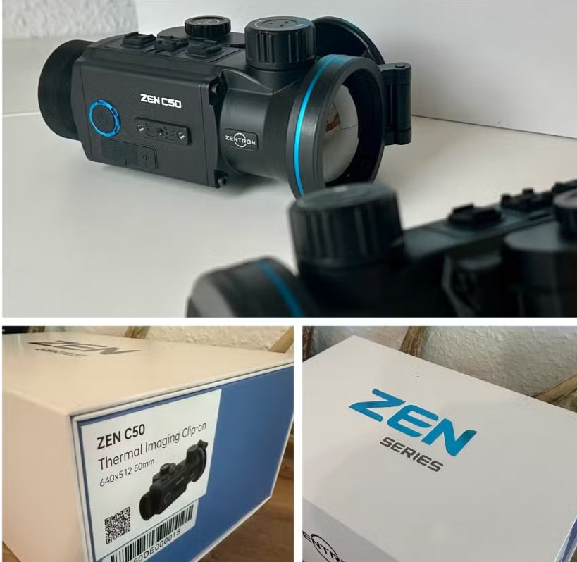 Zentron ZEN C50 thermal clip-on featured in the GearTester field review