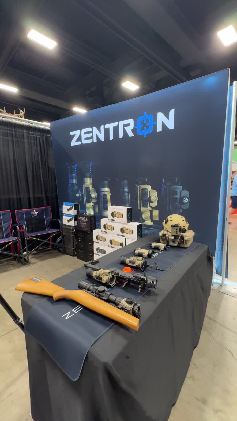 Zentron thermal optics displayed at Hunters Extravaganza in Fort Worth